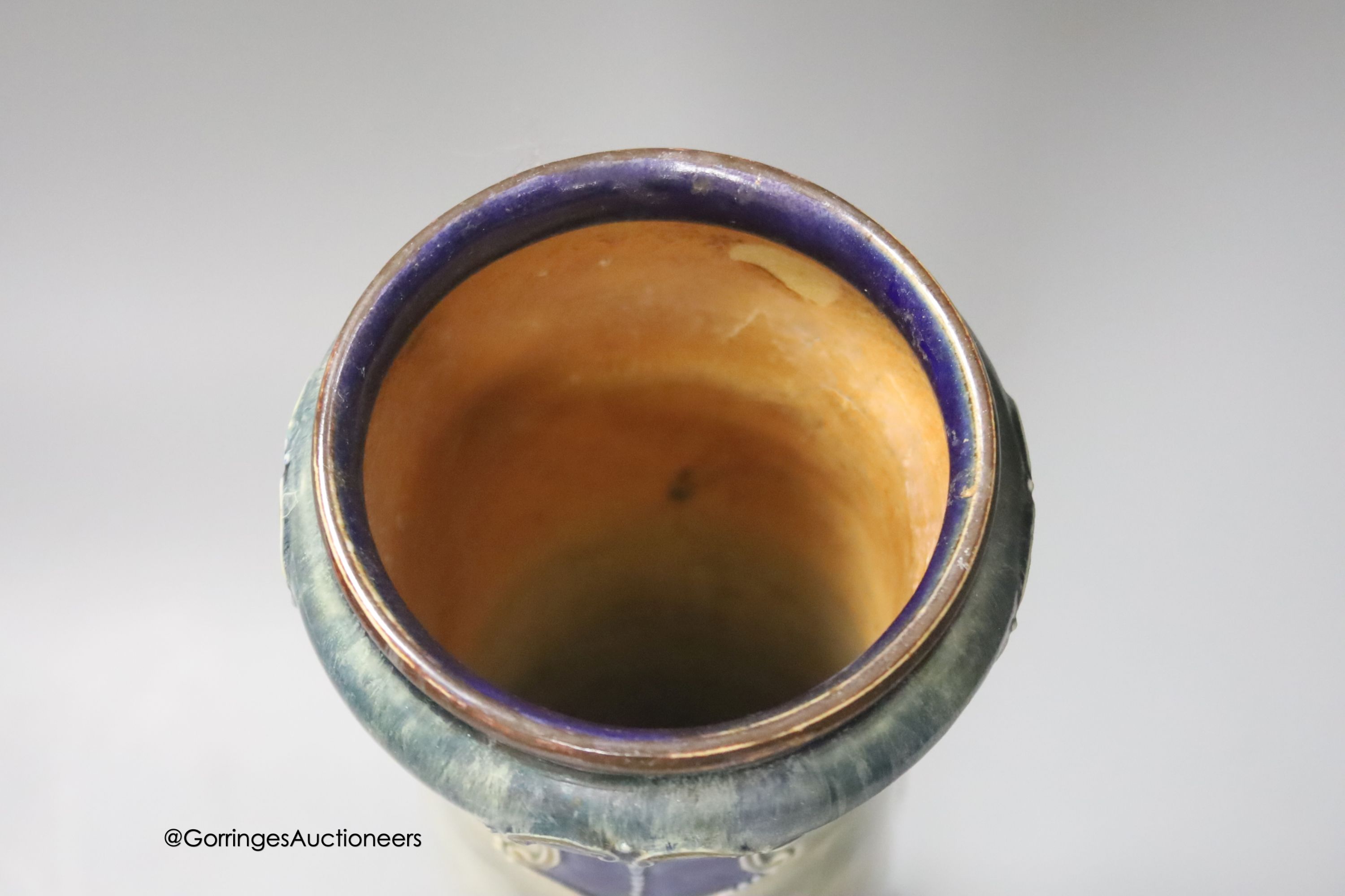 A Royal Doulton glazed stoneware vase, 33cm